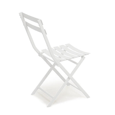 3-Piece Minimalist Patio Bistro Set of Foldable Round Table & Chairs - 3-Piece-Patio-Bistro-Set