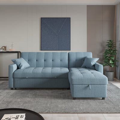 82'' Wide Reversible Sleeper Sofa & Chaise