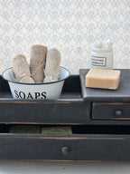 White Enamel Soap Bowl