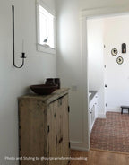 Blacksmith Long Iron Taper Candle Sconce