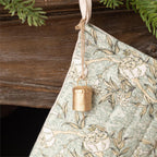 Set of 3 Block Print Stockings with Bell