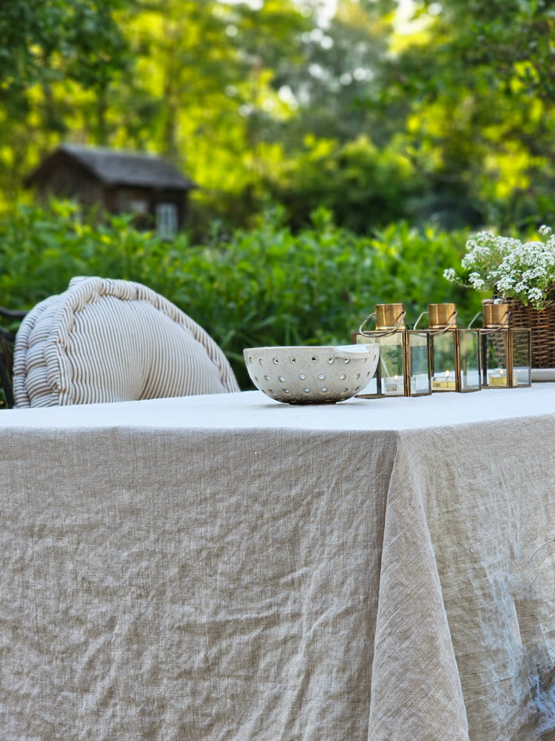 Oatmeal Linen Tablecloth