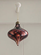 Bronze Glass Teardrop Ornament