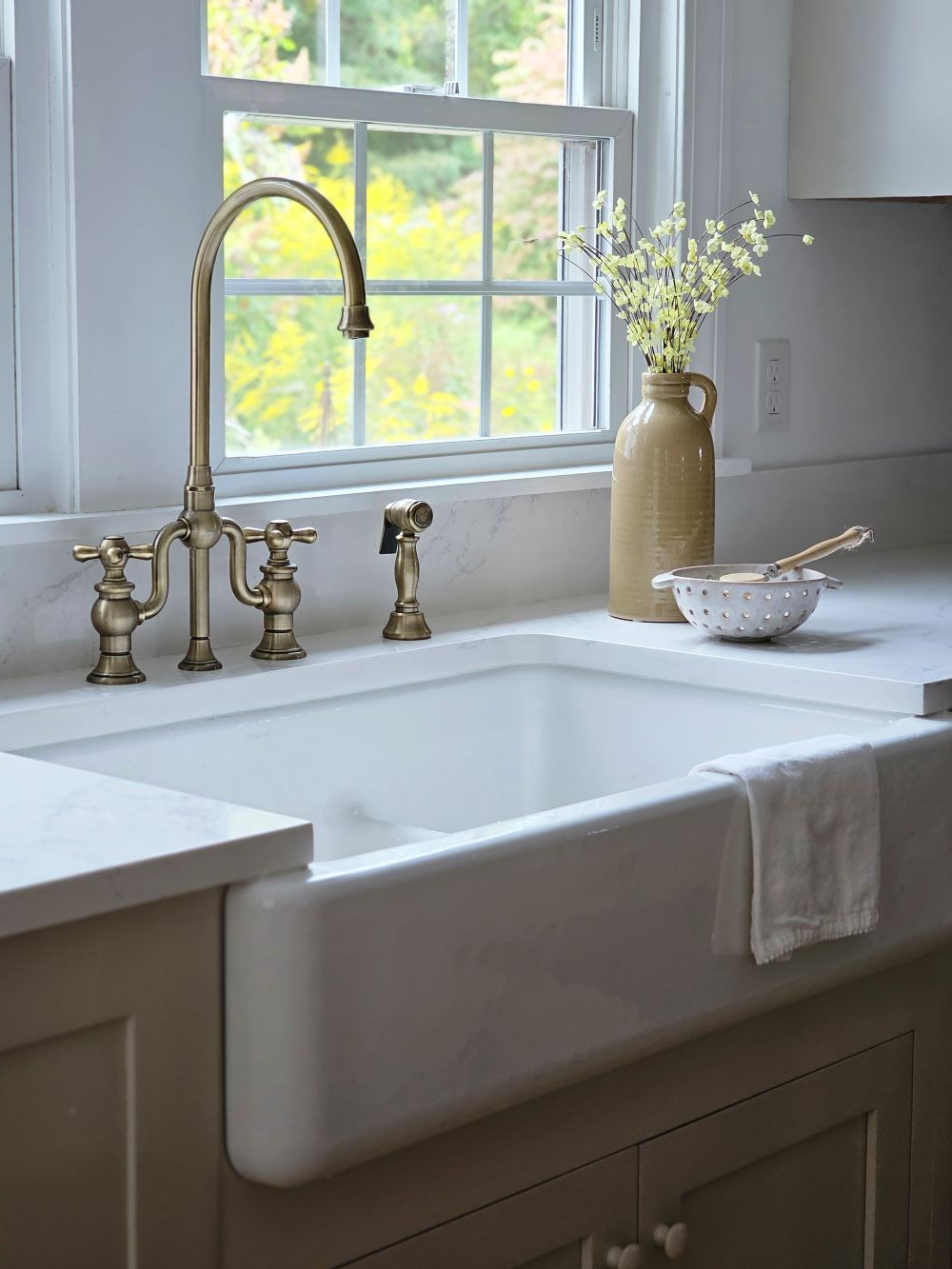 Brown Branch Blossom Spray, Set of Three