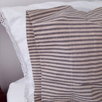 Charcoal Ticking Stripe Pillow Case Set