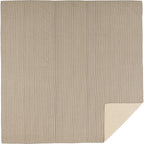 Charcoal Ticking Stripe Quilt