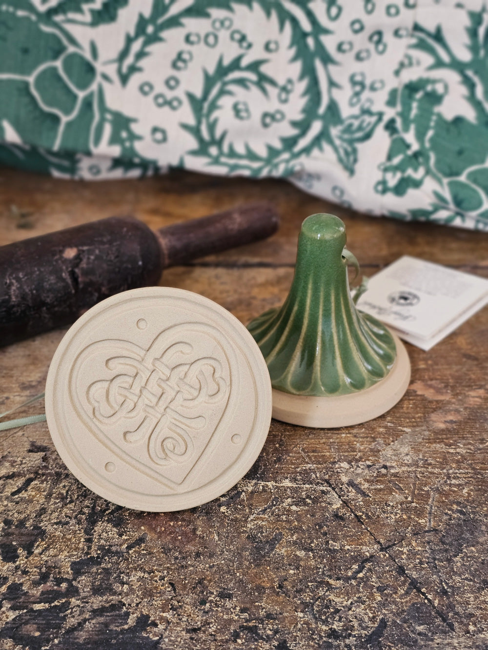 Vintage Style Stoneware Cookie Stamps