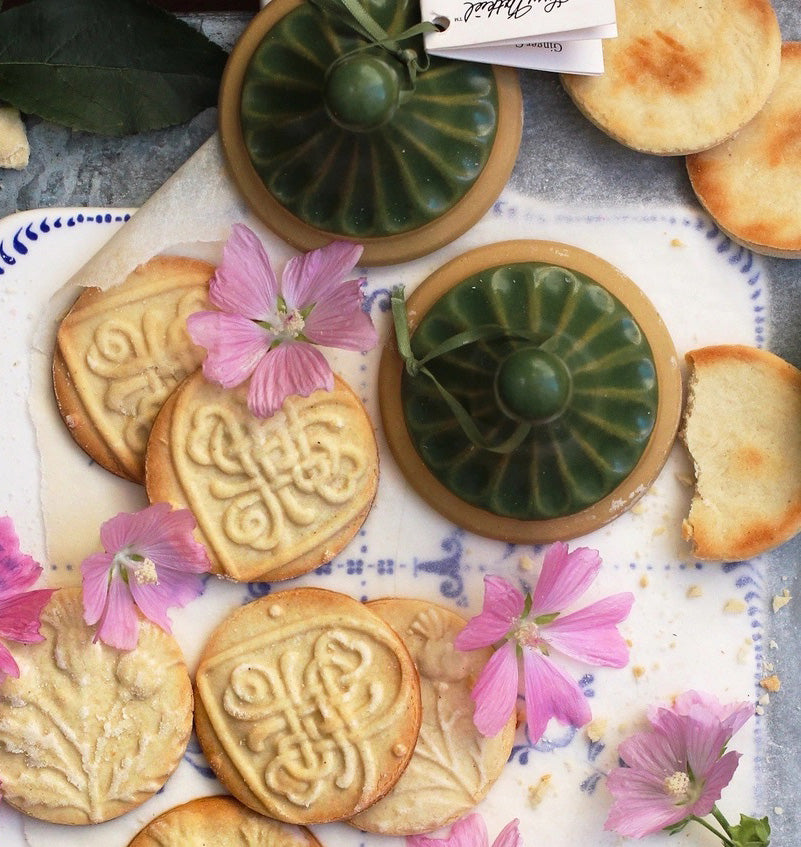 Vintage Style Stoneware Cookie Stamps