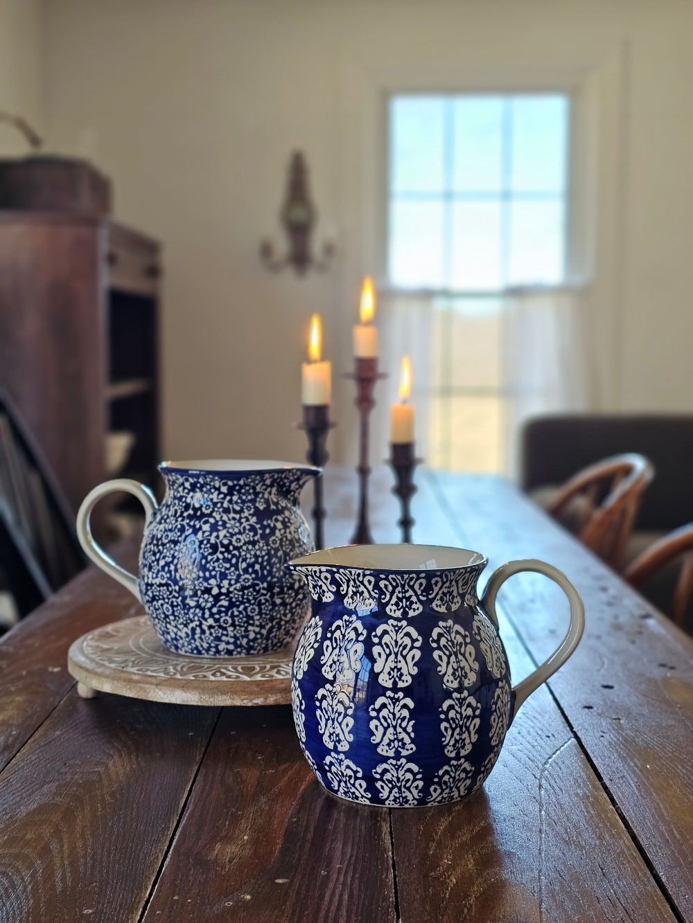 Cordelia Blue Pitcher