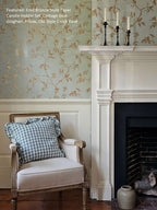 Cottage Blue Gingham and Ruffles Pillow