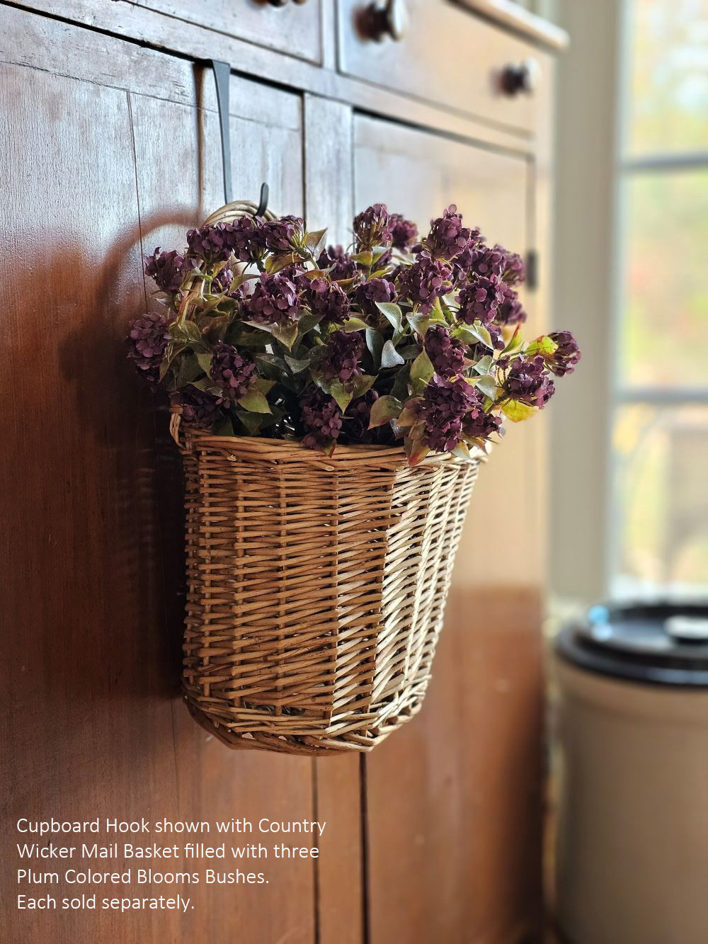 Country Wicker Mail Wall Basket