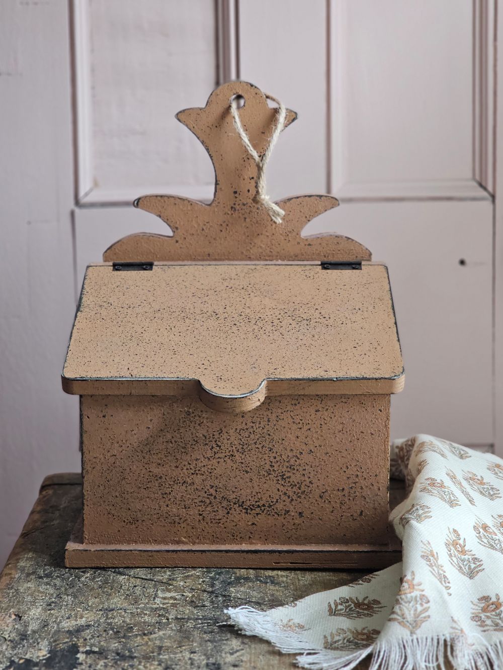 Distressed Primitive Recipe Box