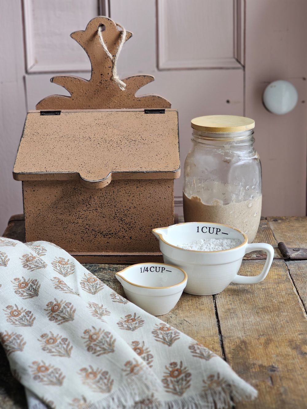 Distressed Primitive Recipe Box