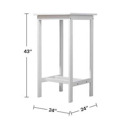 Emilio Wood Bar Table and Chair Dining Set