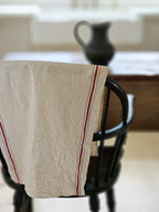 French Bistro Red Stripe Kitchen Towel