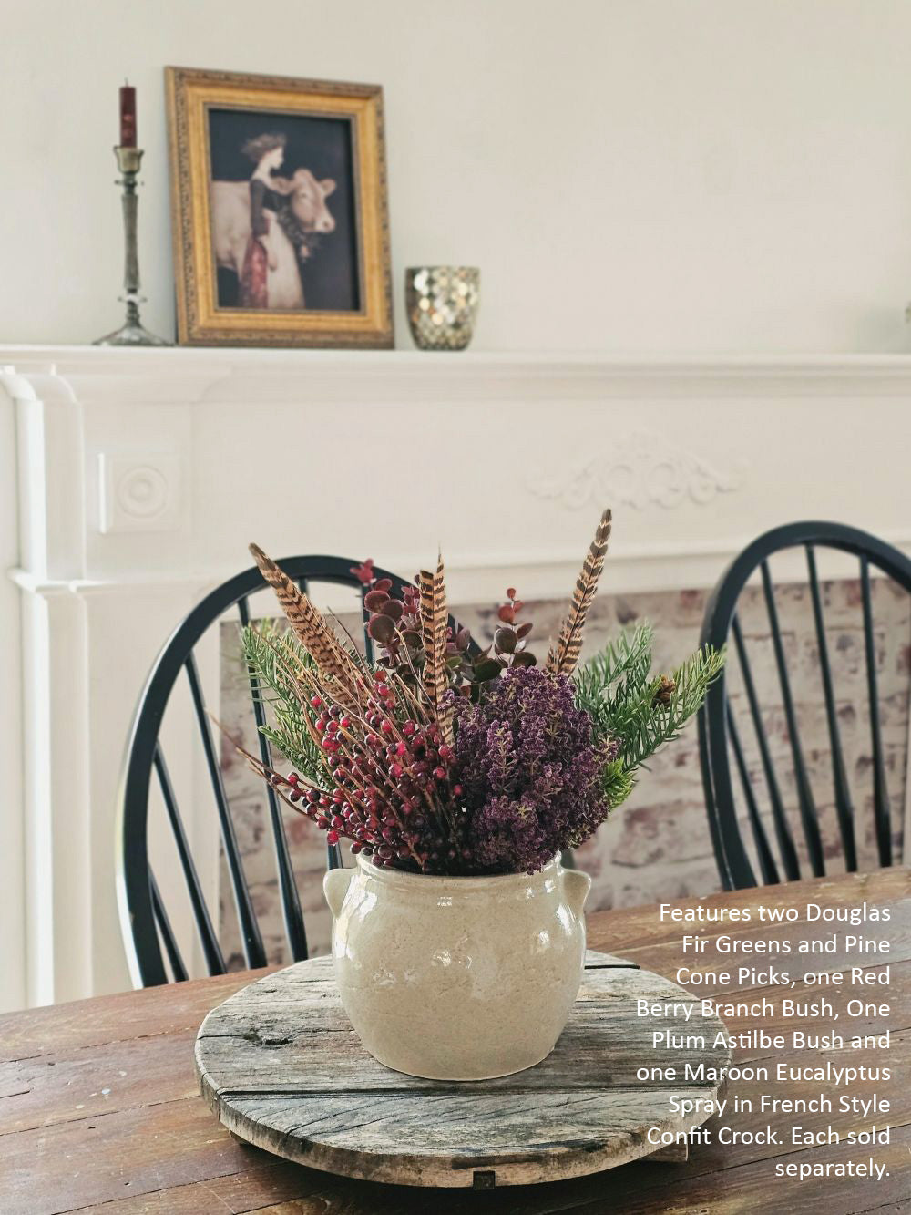 Douglas Fir Greens with Pine Cone Pick