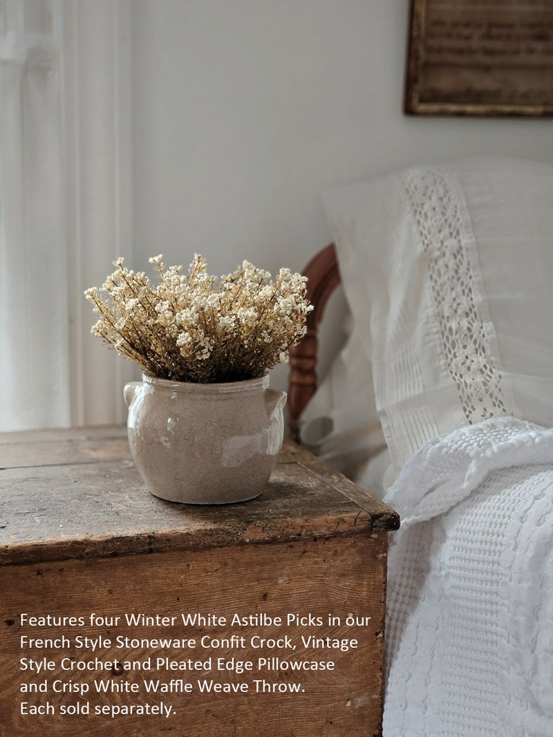 Winter White Astilbe Pick