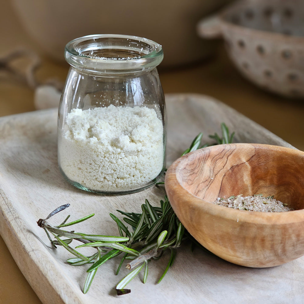 French Style Yogurt Jars and Demitasse Spoon Set