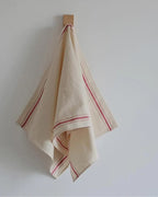 French Bistro Red Stripe Kitchen Towel