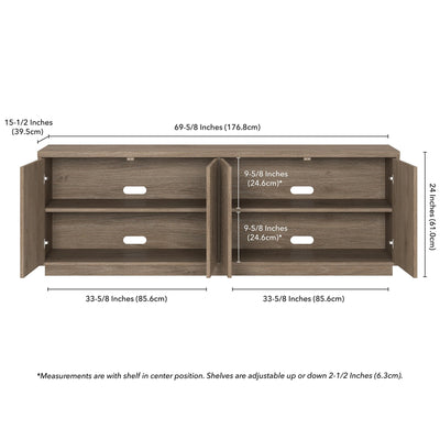Hanson Rectangular TV Stand for TV's up to 75