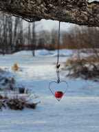 Heart Apple Bird Feeder