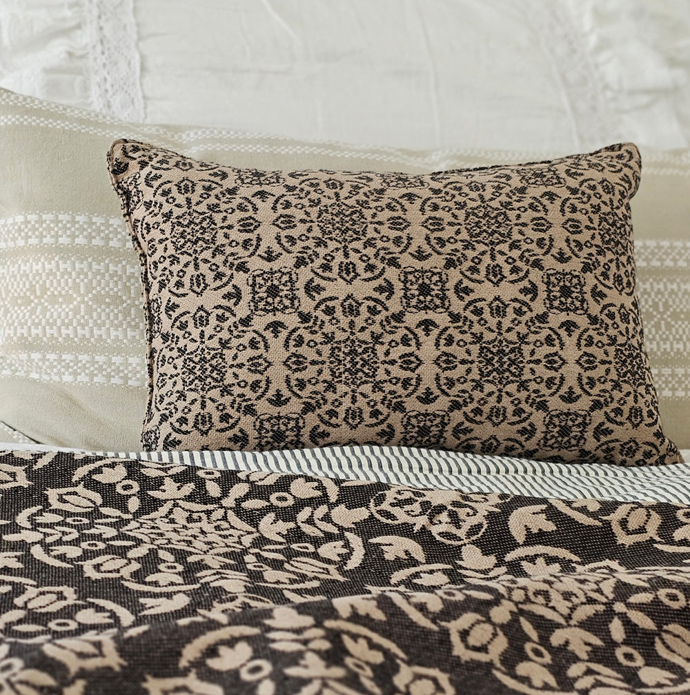Heritage Black and Tan Pillow