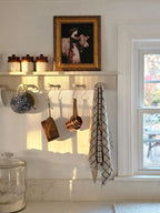 Chestnut and Flax Check Kitchen Towel Set