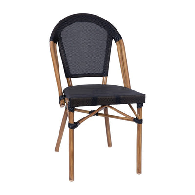 Indoor/Outdoor Commercial Bistro Set with Table and Two Chairs