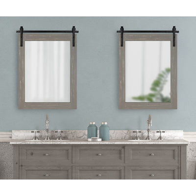 Kate and Laurel Cates Rustic Rectangular Wall Mirror