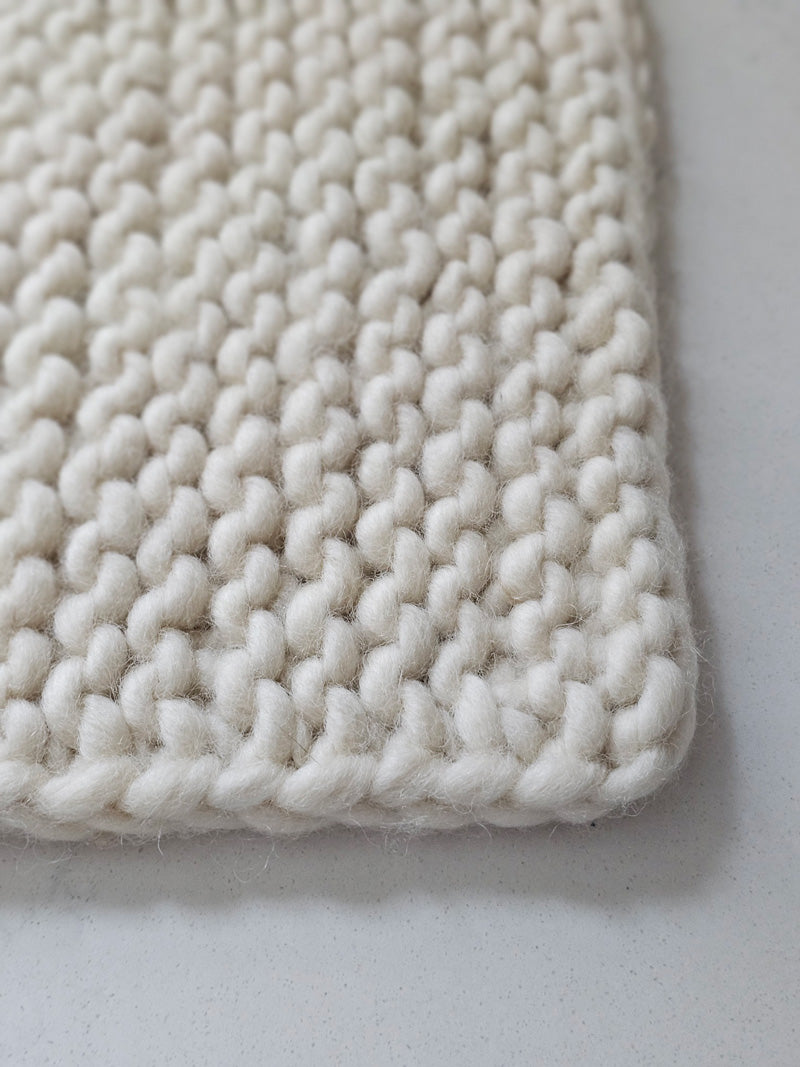 Knitted Wool Dish Drying Mat