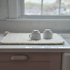 Knitted Wool Dish Drying Mat