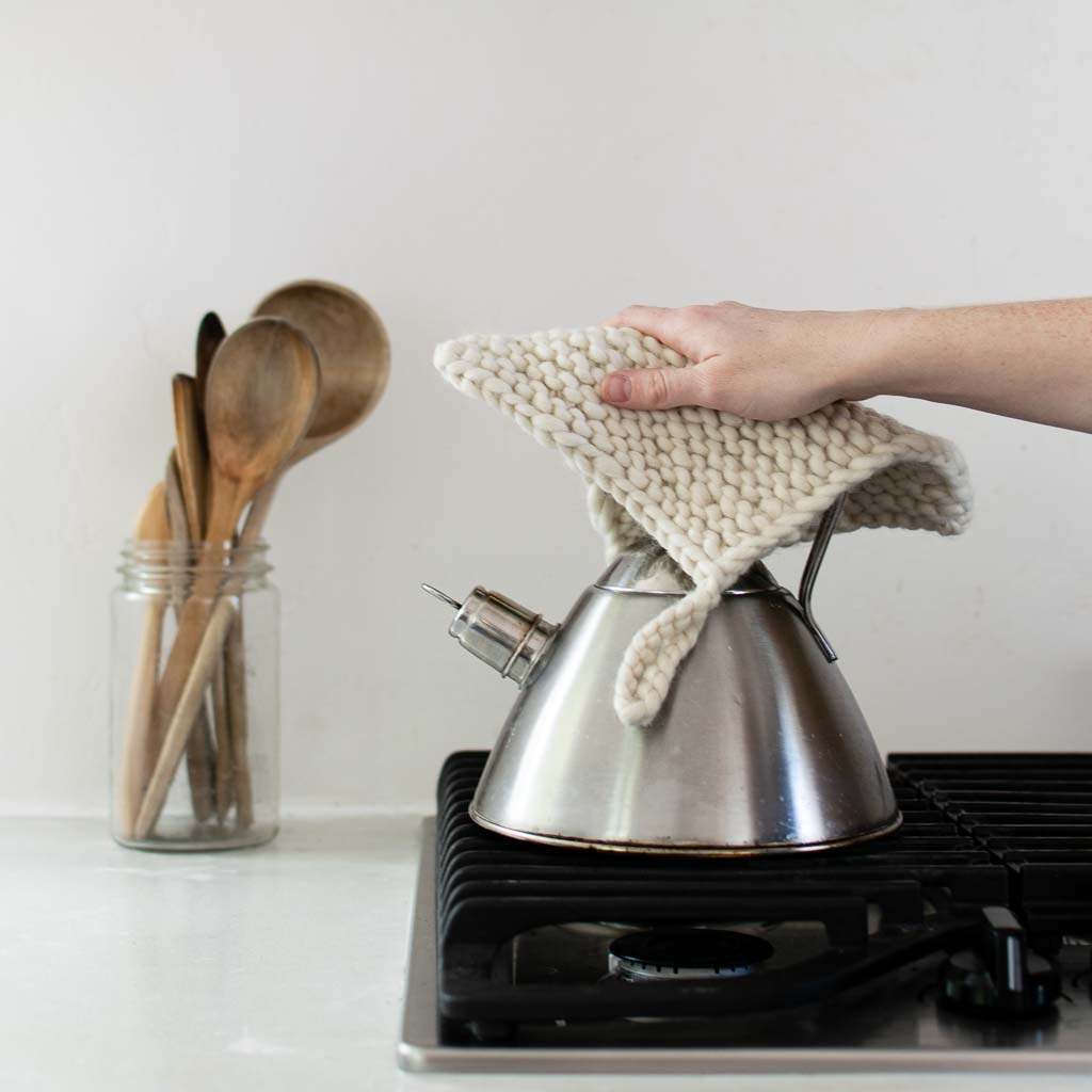 Knitted Wool Pot Holder