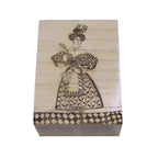 Lady in Waiting Scrimshaw Keepsake Box