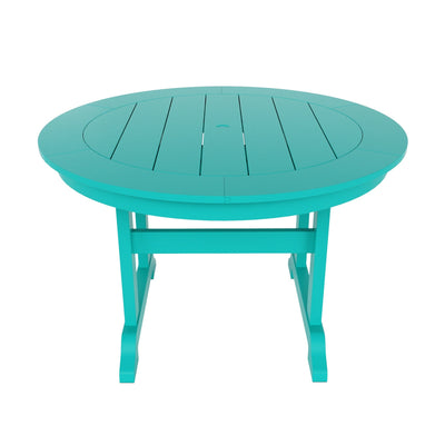 Polytrends Laguna Hdpe All Weather Outdoor Patio Dining Set with Round Table, Armchairs (5-Piece Set)
