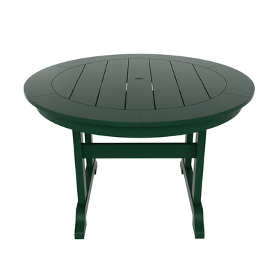 Polytrends Laguna Hdpe All Weather Outdoor Patio Dining Set with Round Table, Armchairs (5-Piece Set)