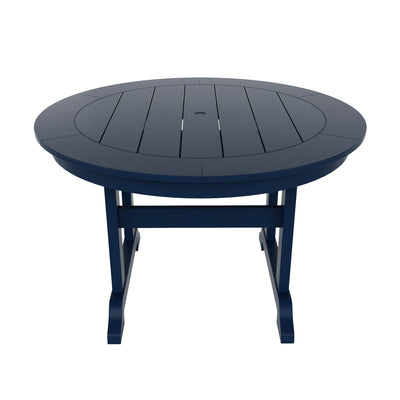 Polytrends Laguna Hdpe All Weather Outdoor Patio Dining Set with Round Table, Armchairs (5-Piece Set)