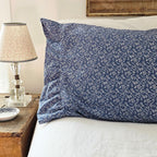 Laura Blue Floral Pillowcase, Set of Two