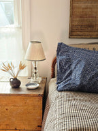 Charcoal Ticking Stripe Quilt