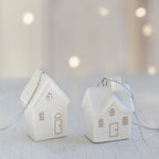 Little Ceramic House Ornaments