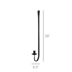 Blacksmith Long Iron Taper Candle Sconce