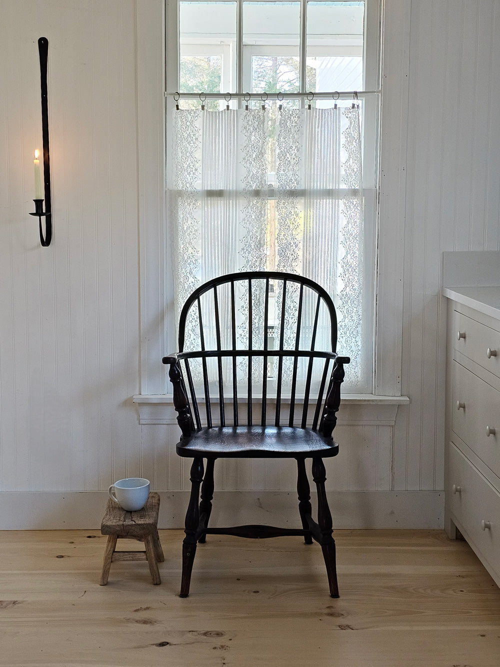 Blacksmith Long Iron Taper Candle Sconce