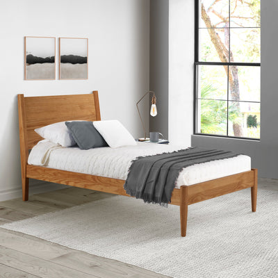 Mid-Century Panel Bed