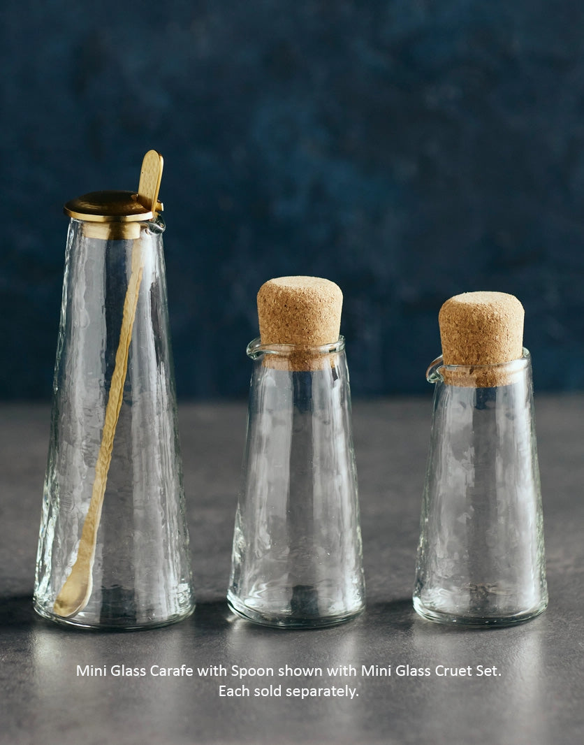 Mini Glass Carafe with Spoon