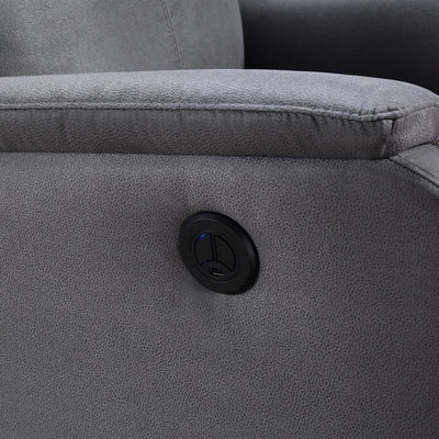 Modern Power Recliner Chair with USB, Full Head & Lumbar Support
