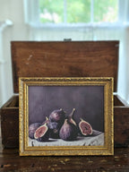Moody Fig Still-Life with French Style Gold Frame