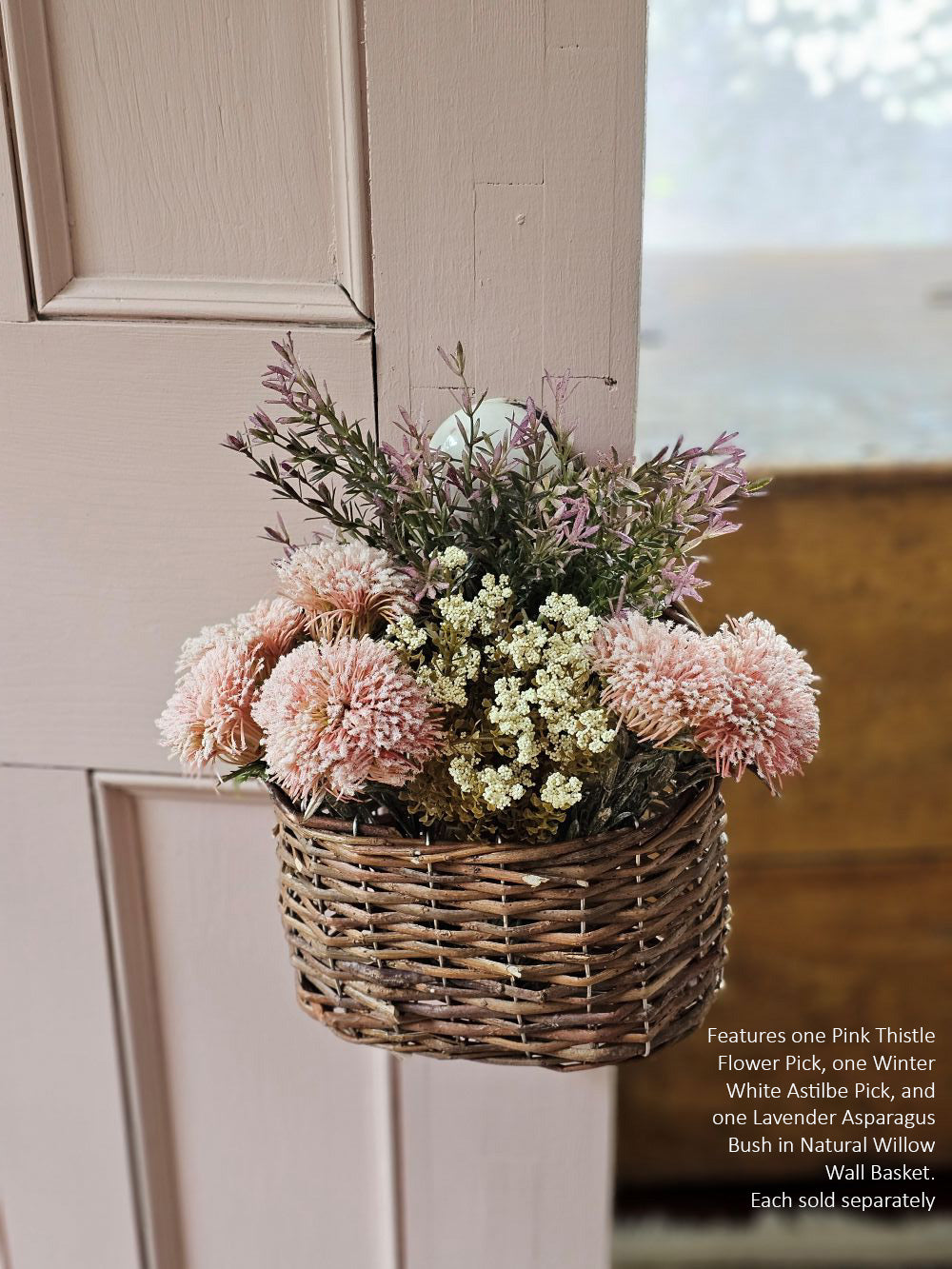 Natural Willow Wall Basket