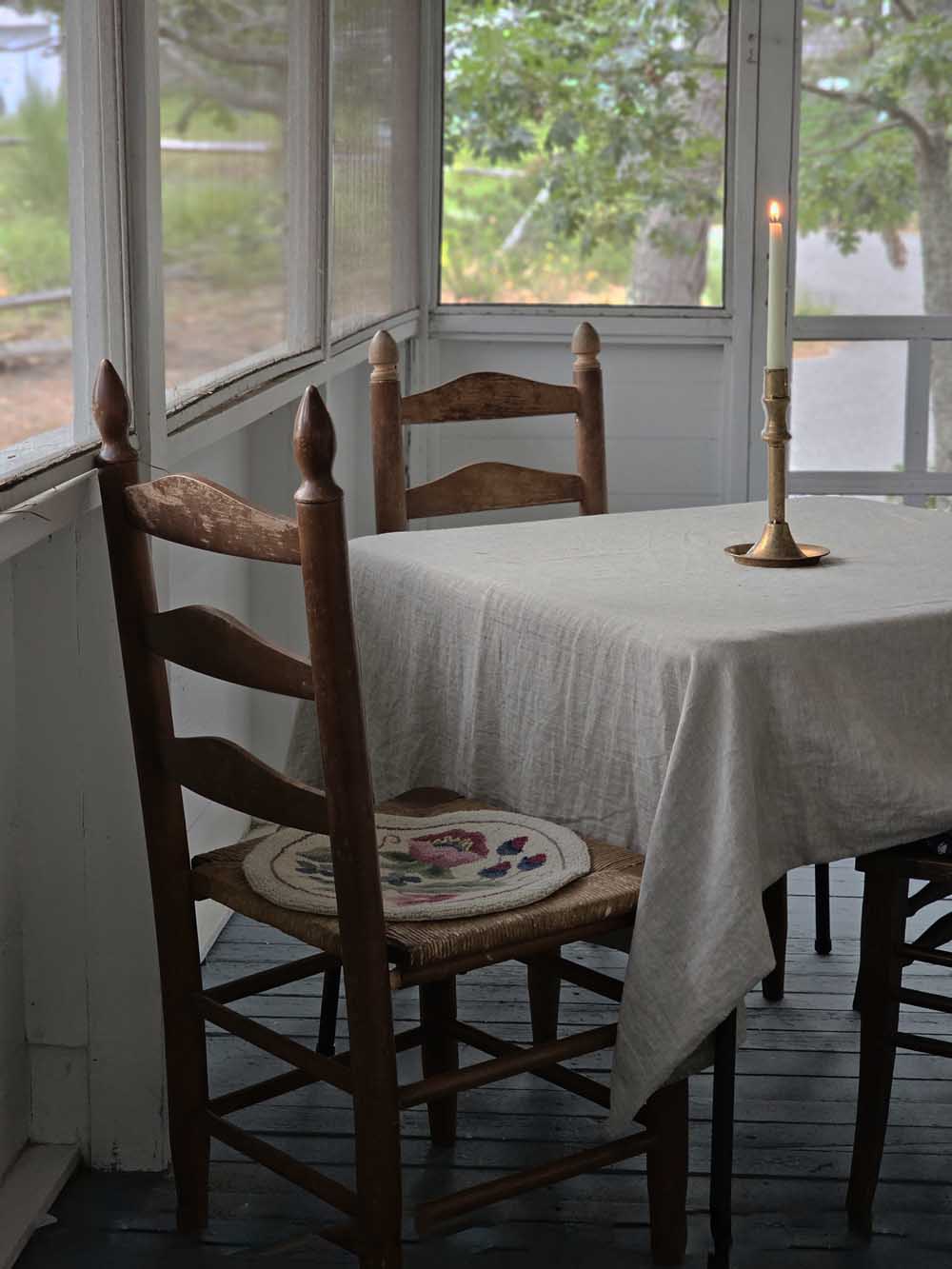 Oatmeal Linen Tablecloth