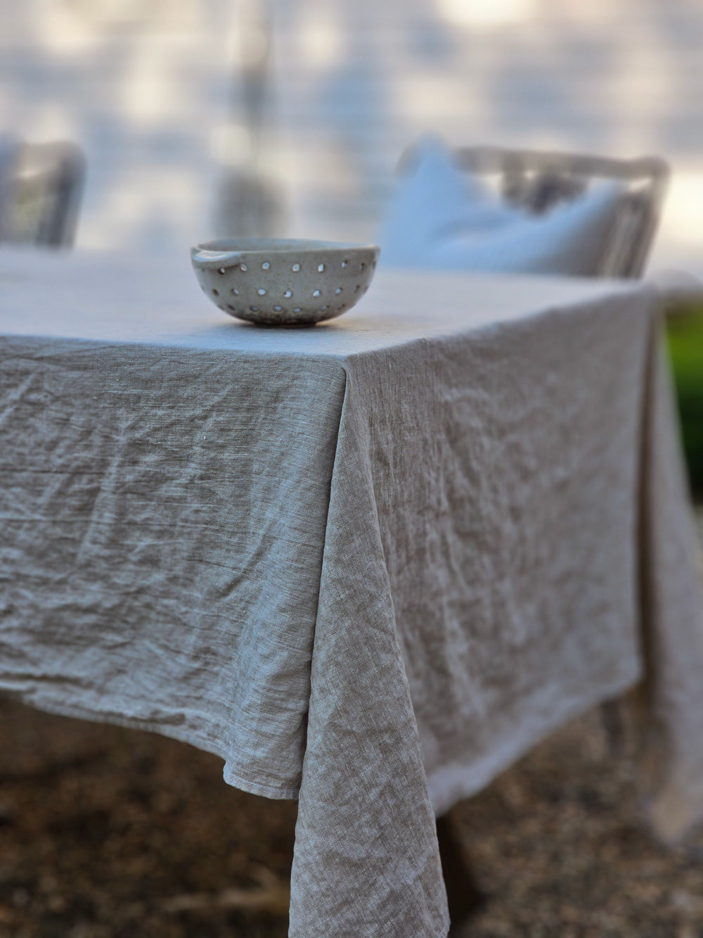 Oatmeal Linen Tablecloth