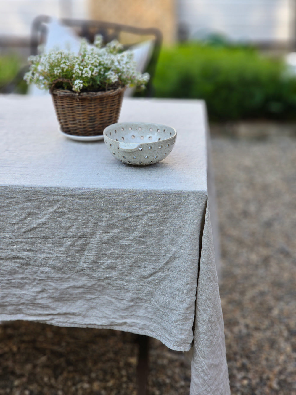 Oatmeal Linen Tablecloth