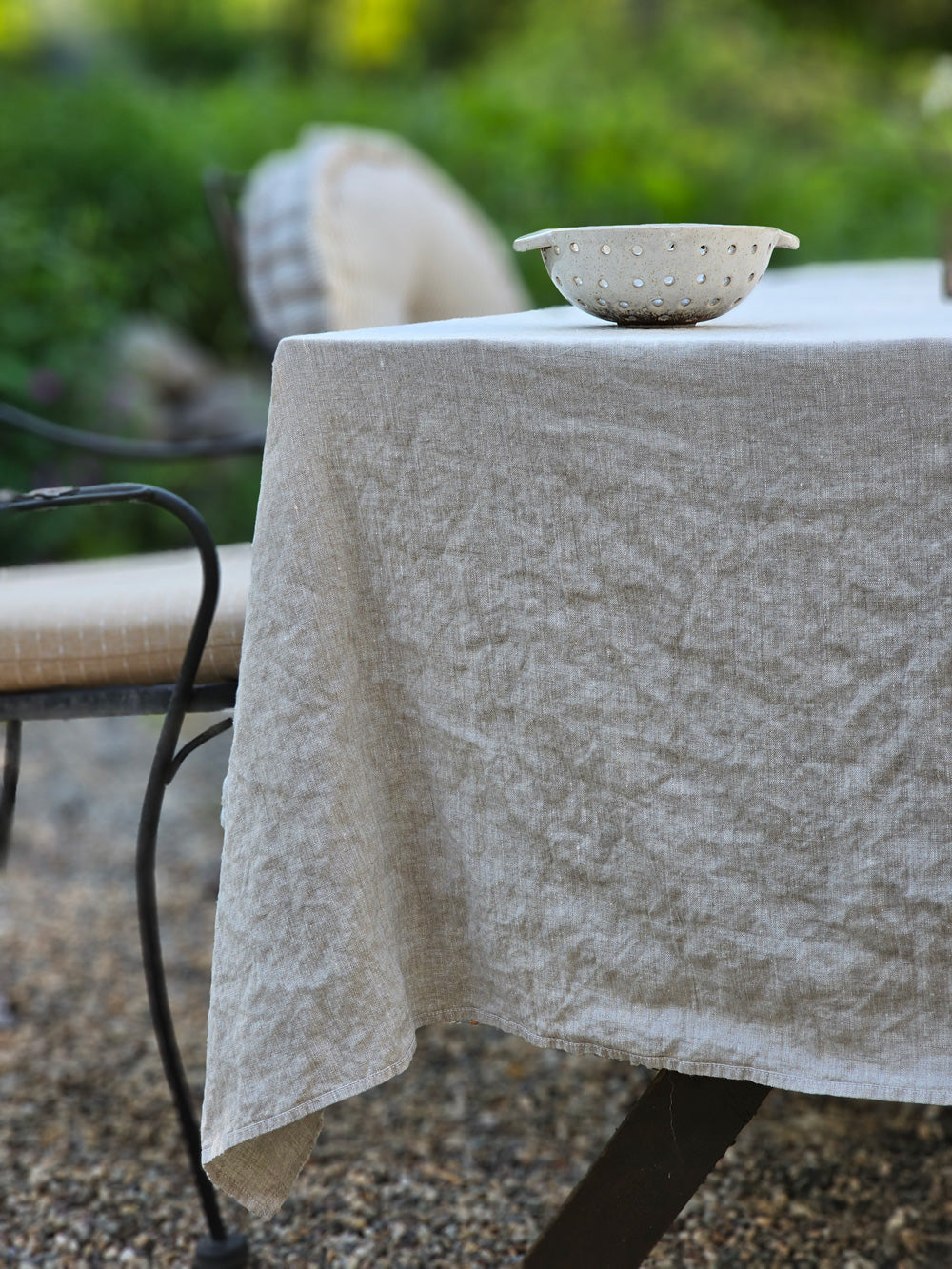 Oatmeal Linen Tablecloth